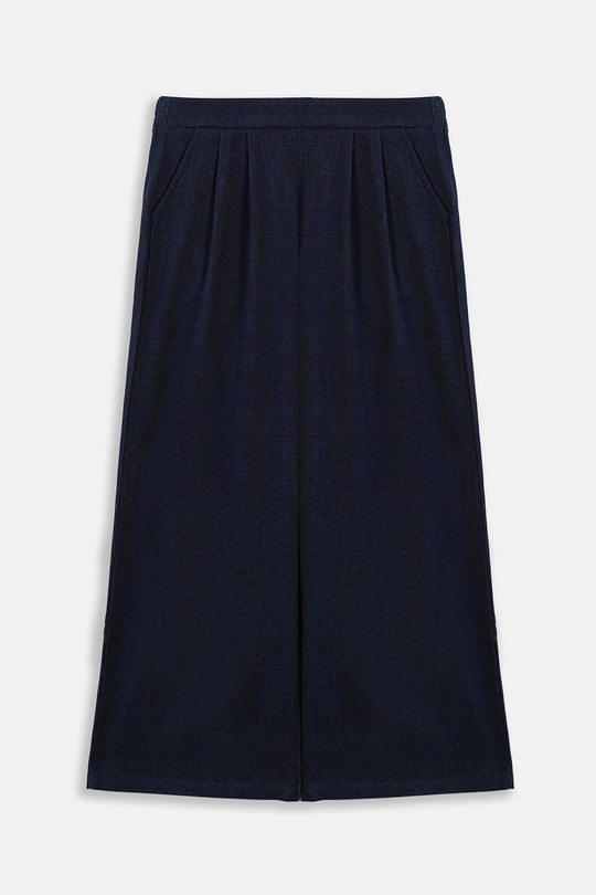 BLUE STRAIGHT LEG TROUSERS