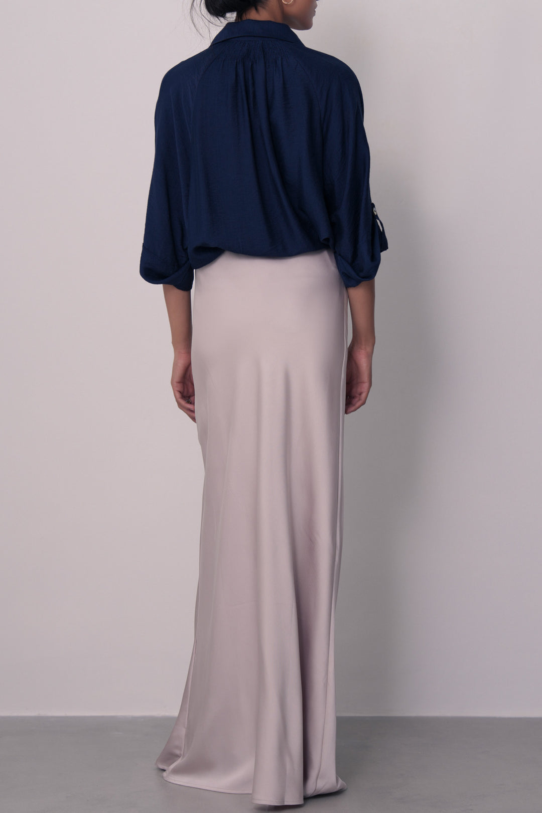 SATIN FLOOR LENGTH SKIRT