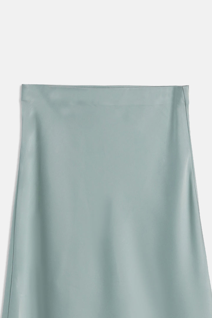 SATIN FLOOR LENGTH SKIRT