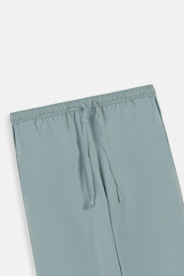 AQUA-STRAIGHT WIDE PANTS