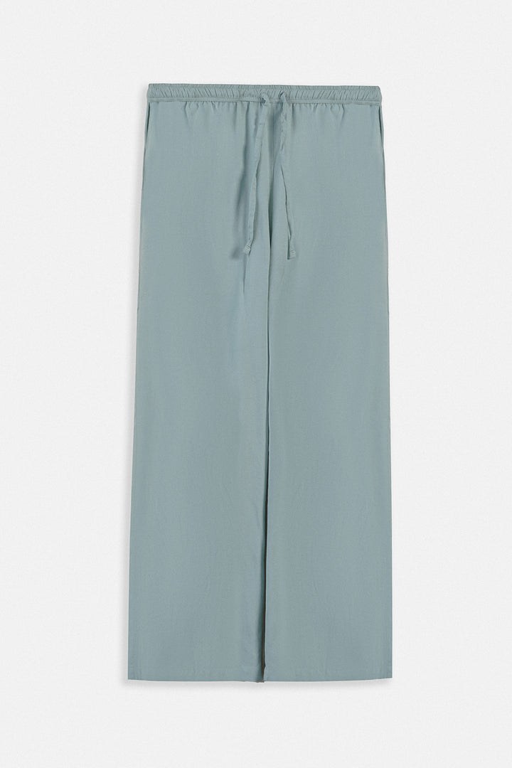AQUA-STRAIGHT WIDE PANTS