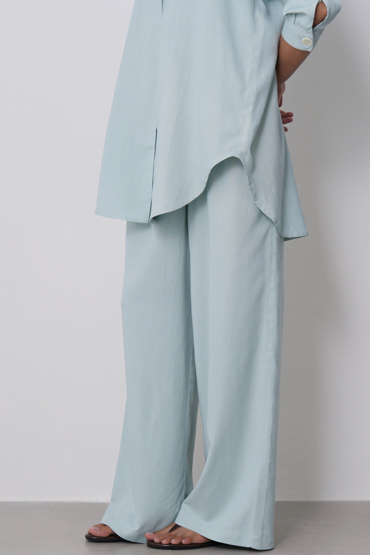 AQUA-STRAIGHT WIDE PANTS