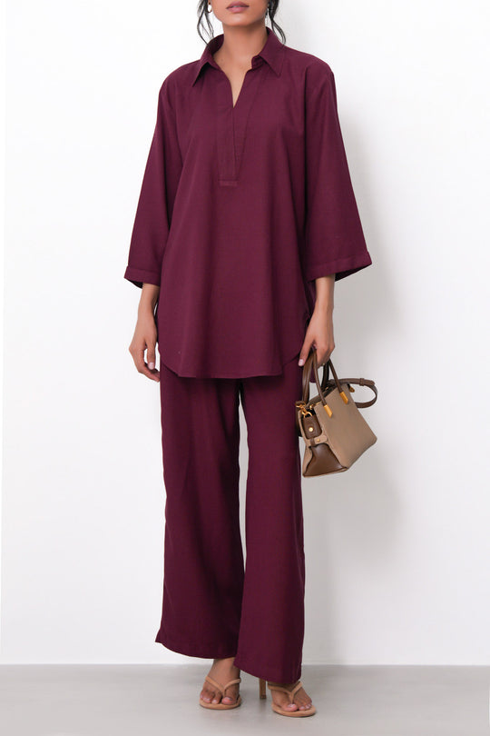 STRAIGHT WIDE PANTS