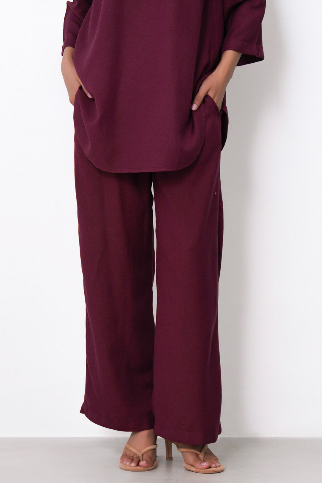 STRAIGHT WIDE PANTS