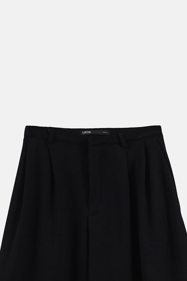 BLACK WIDE-LEG TROUSER