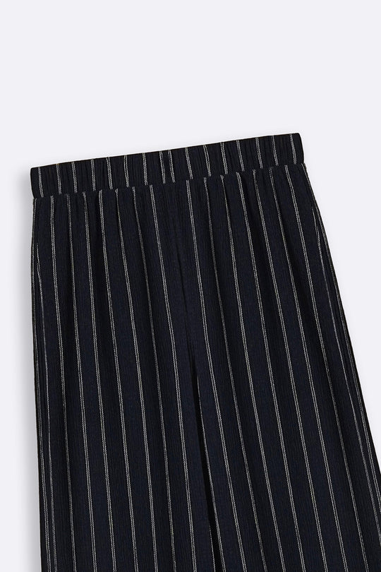 NAVY STRIPPED PANTS