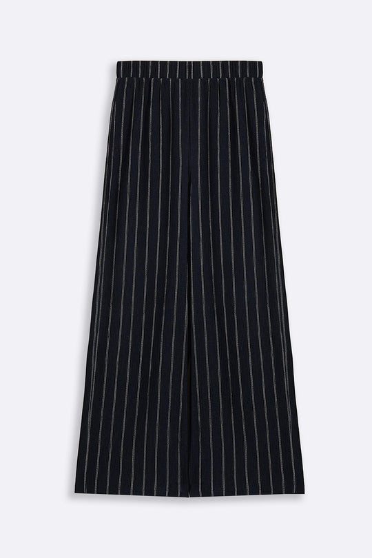 NAVY STRIPPED PANTS