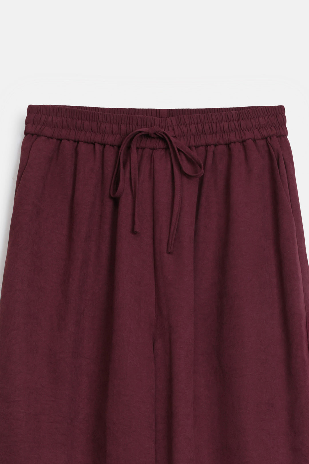 SUEDETTE WIDE PANTS