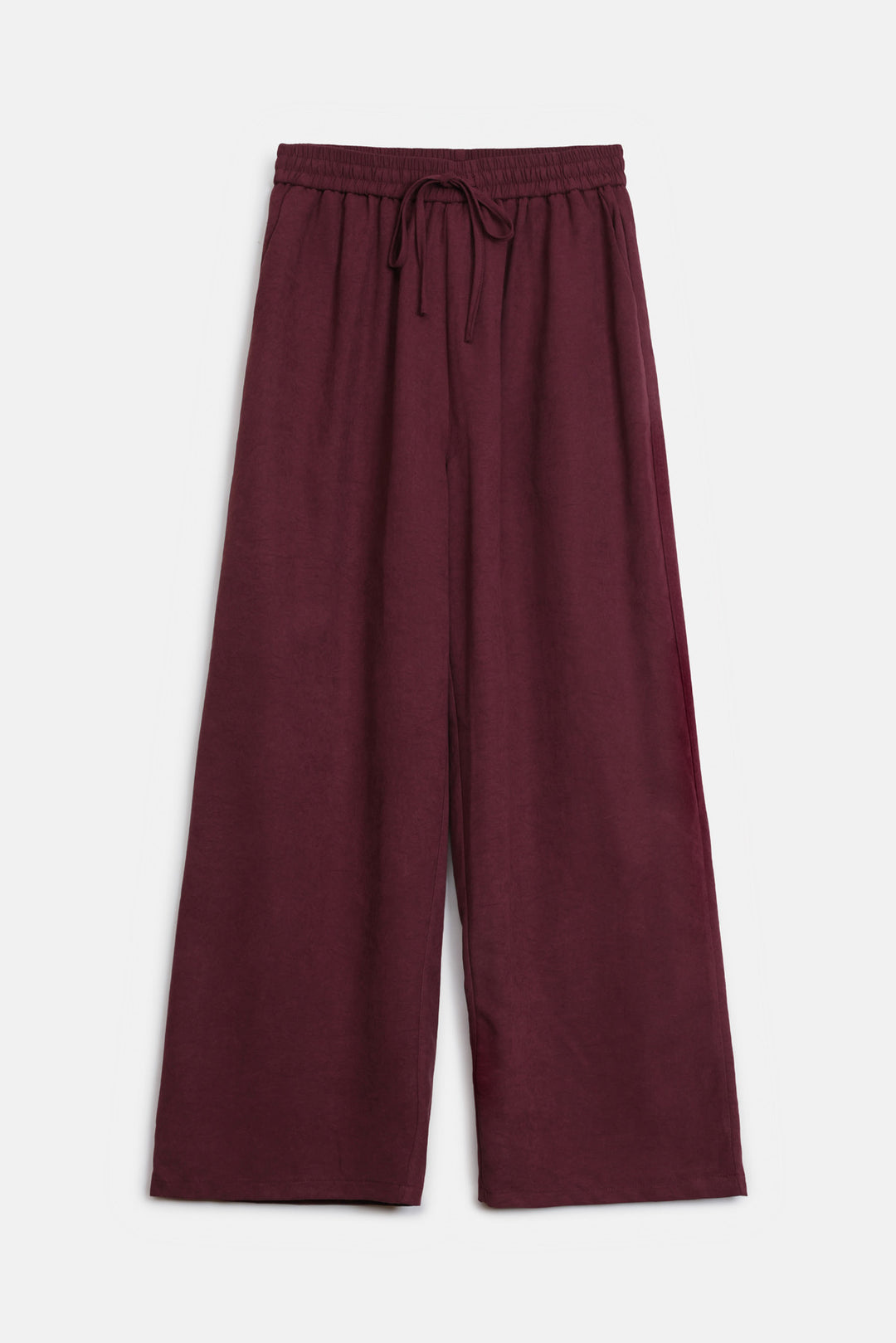 SUEDETTE WIDE PANTS
