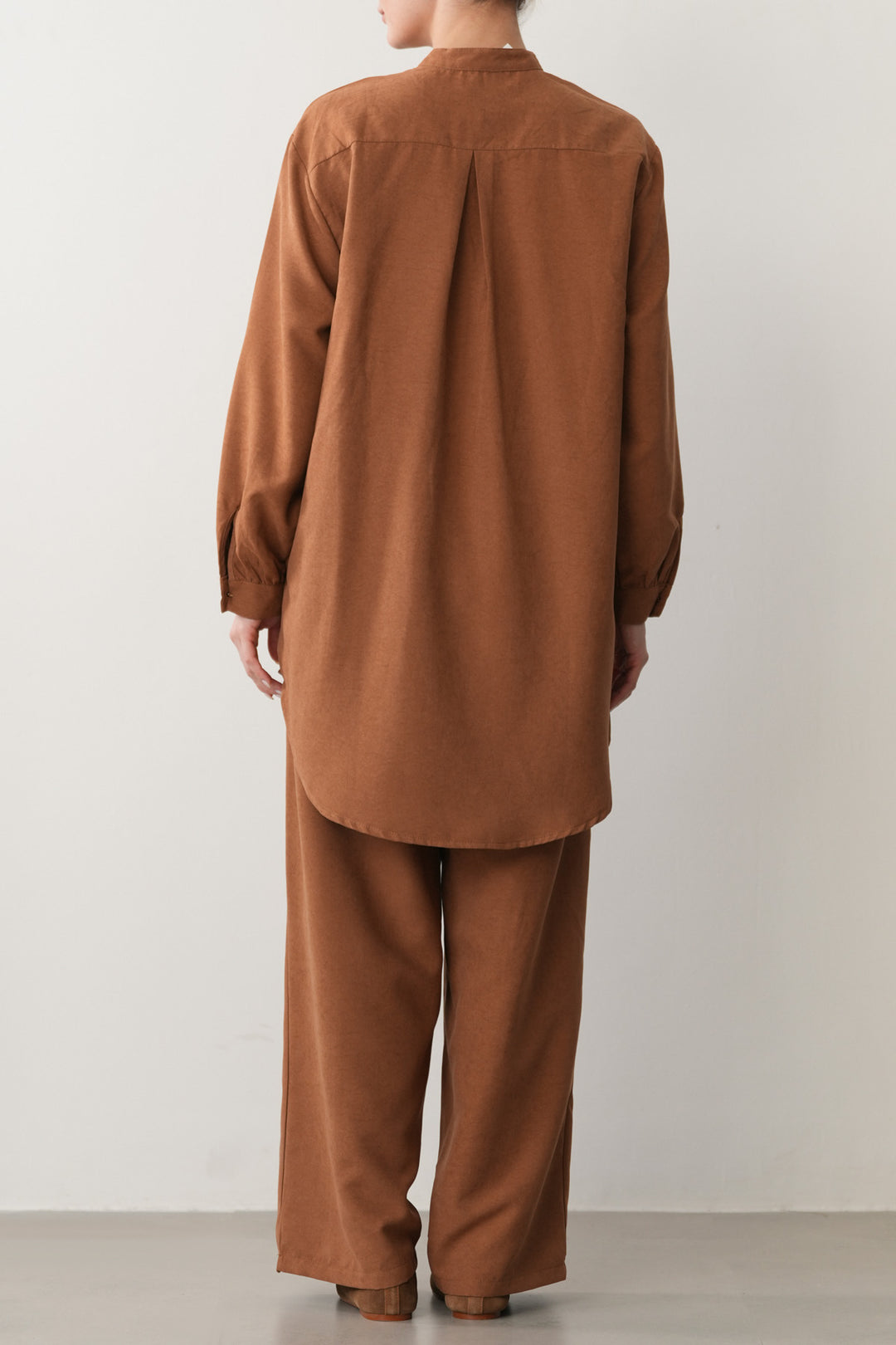 SUEDETTE WIDE PANTS