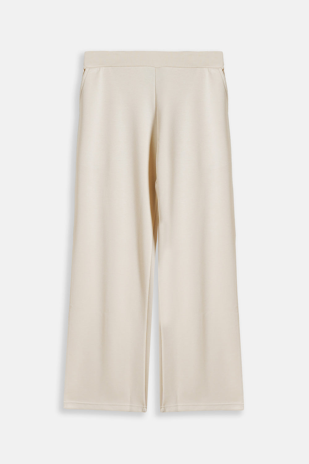IVORY STRAIGHT-LEG PANTS