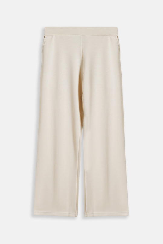 IVORY STRAIGHT-LEG PANTS