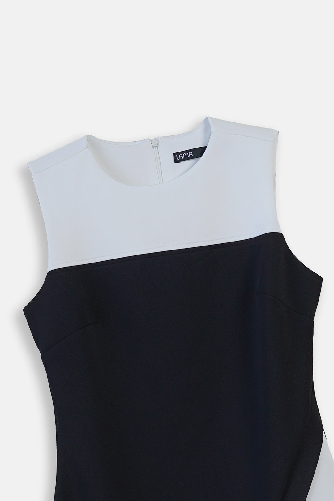 COLOR-BLOCK MIDI DRESS