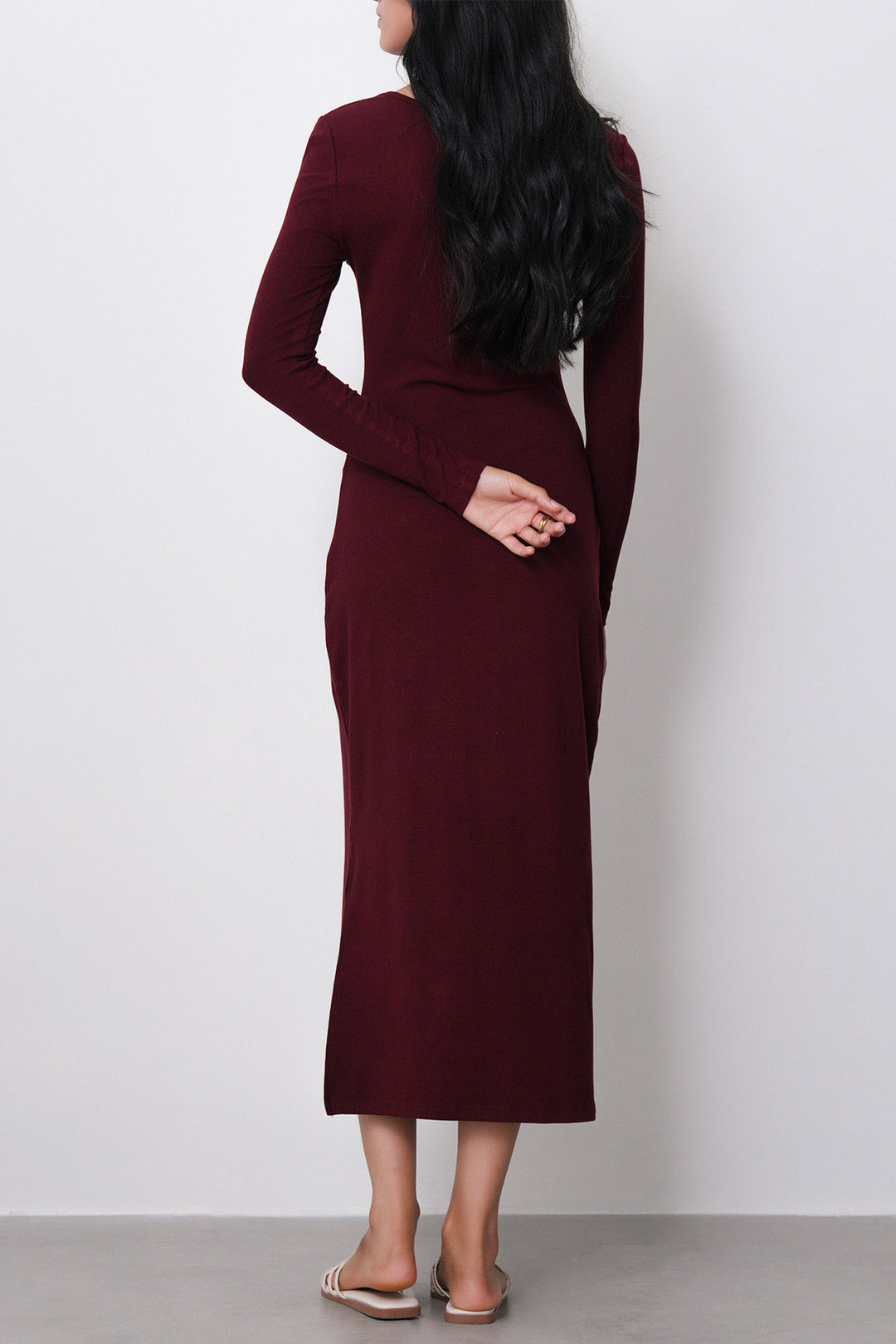 SCOOP NECK DRESS
