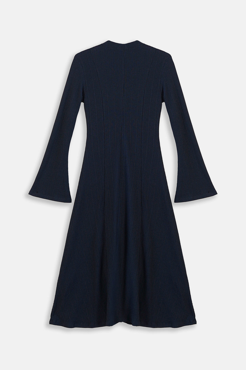 NAVY FIT & FLARE DRESS
