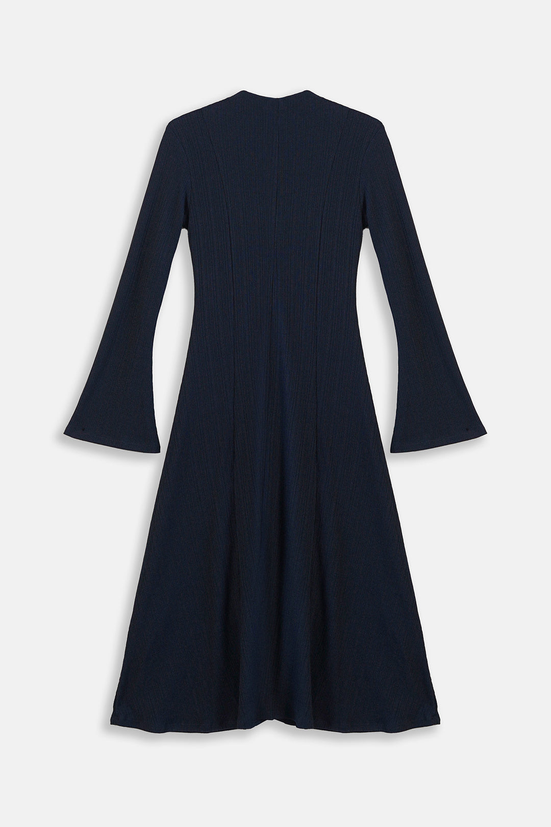 NAVY FIT & FLARE DRESS