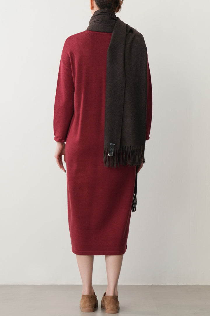 COLUMN KNIT DRESS