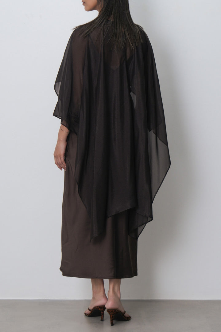 DATE NIGHT DRESS WITH CAPELET