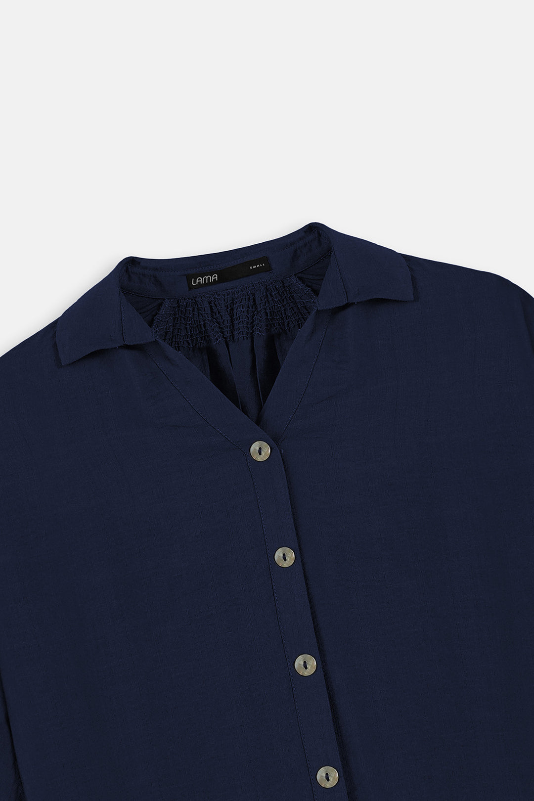 BLUE SOFT TURN UP SHIRT