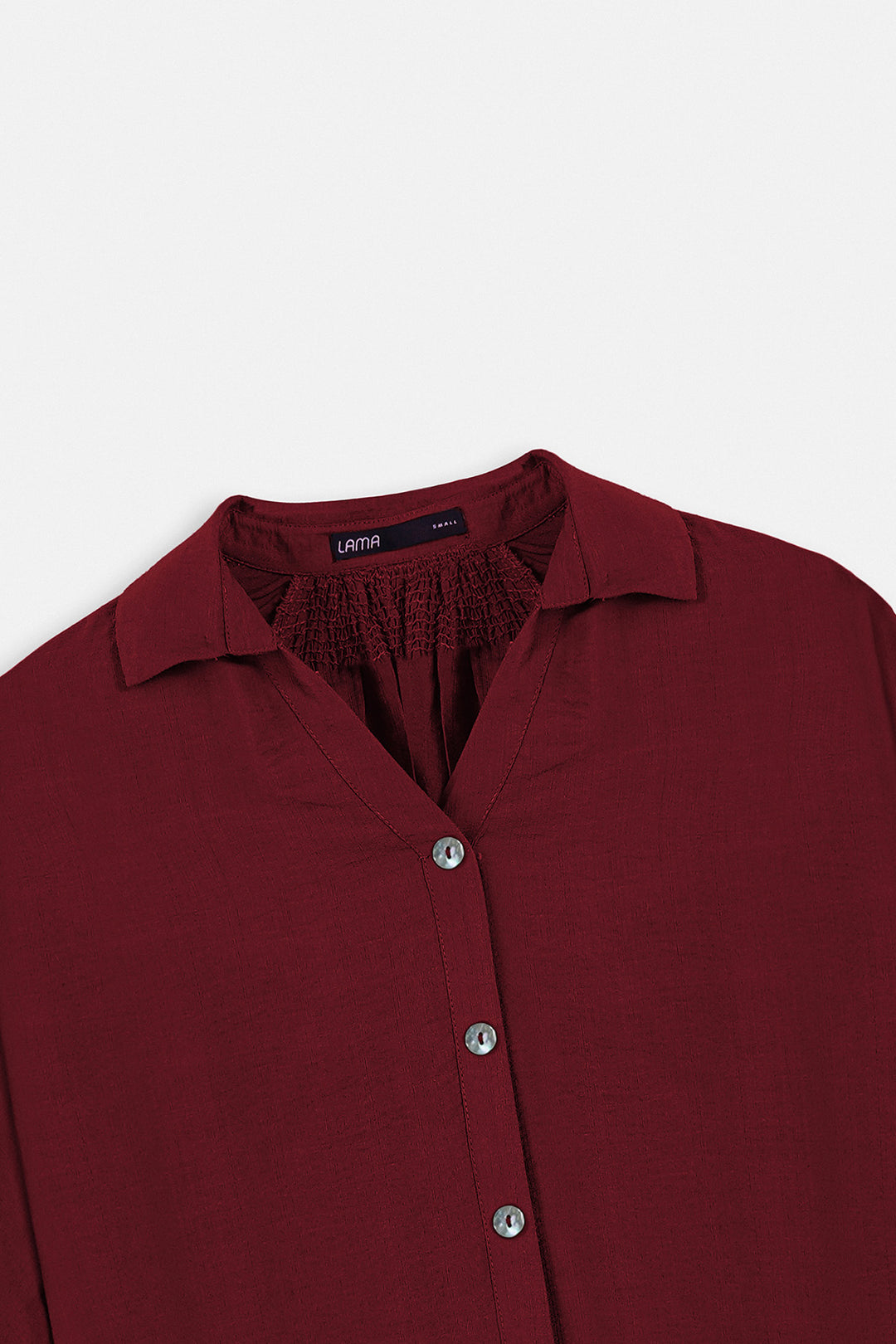 RED SOFT TURN UP SHIRT