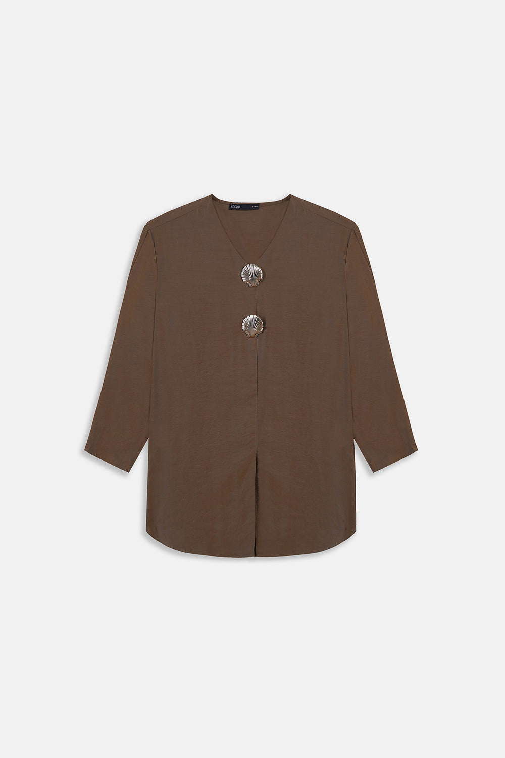 BROWN SEA TREASURES BLOUSE