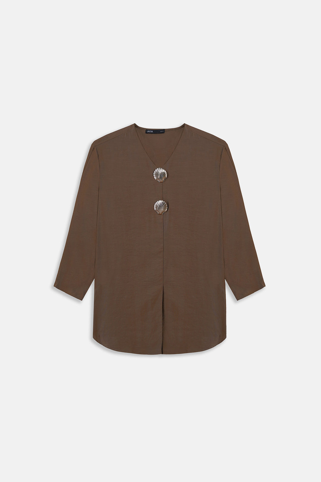 BROWN SEA TREASURES BLOUSE