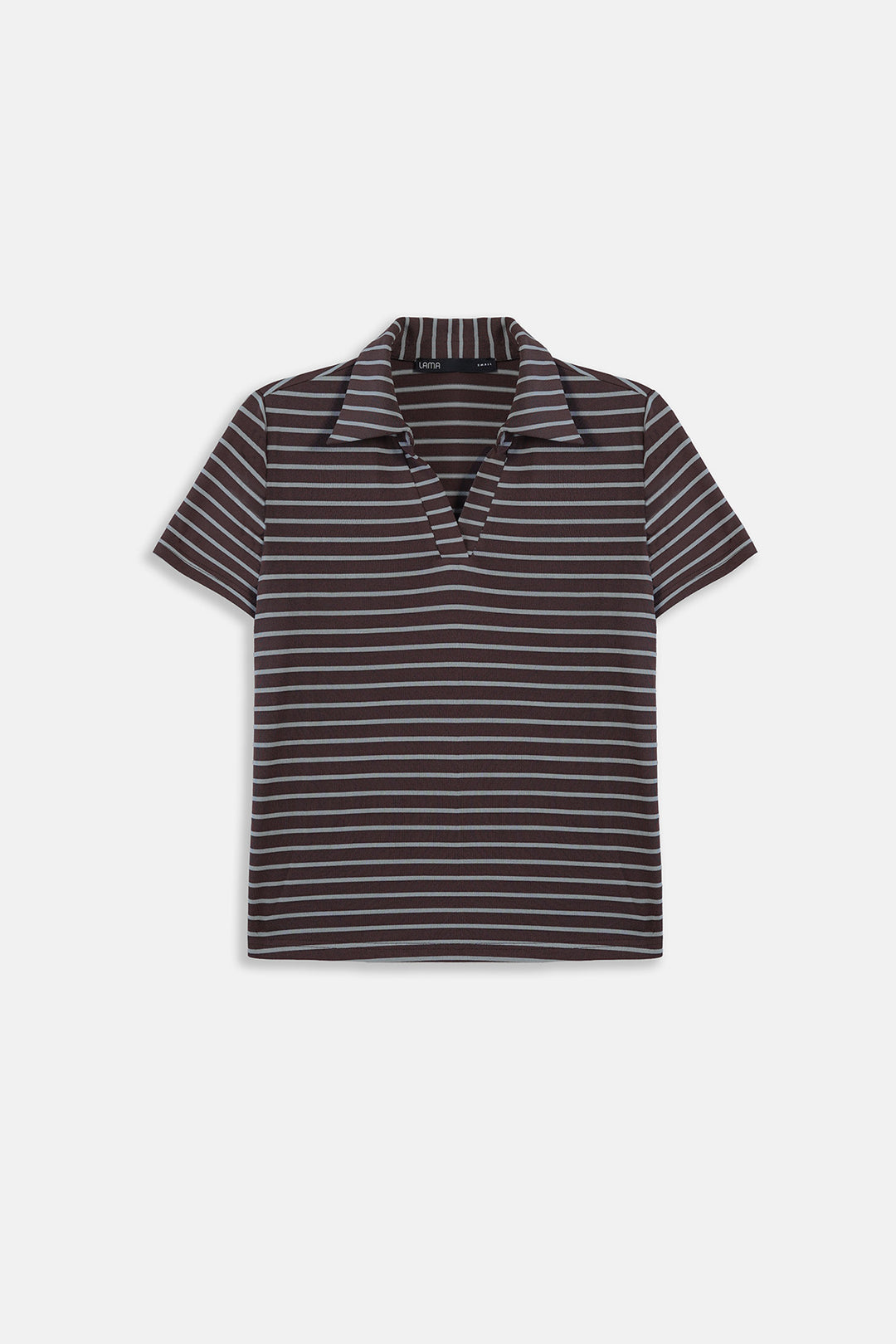 BROWN GREY YARN DYED HENLEY