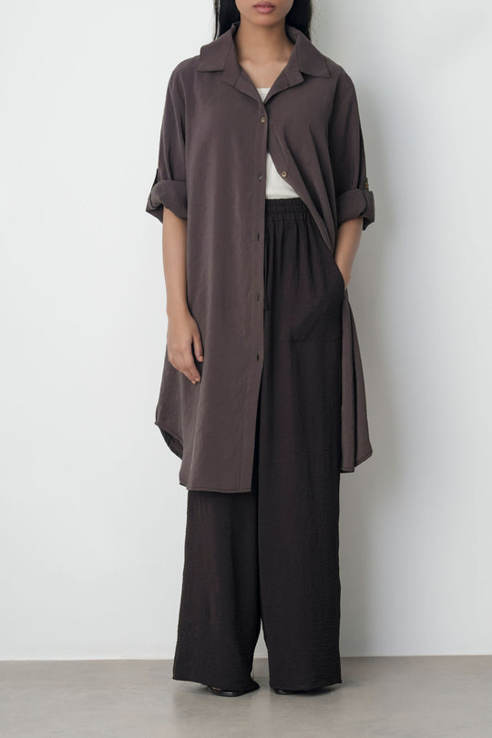 CHOCOLATE STONEWASH TUNIC