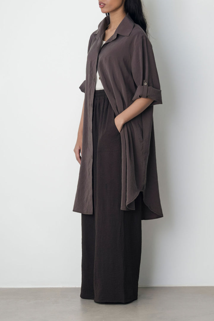 CHOCOLATE STONEWASH TUNIC