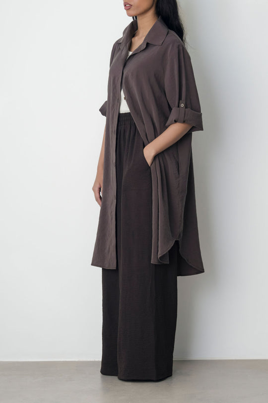 CHOCOLATE STONEWASH TUNIC