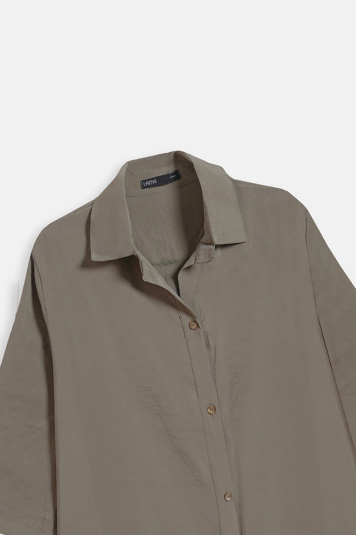 OLIVE STONEWASH TUNIC