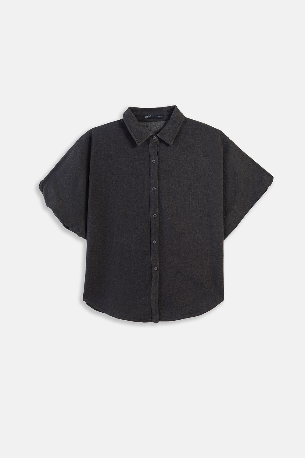 OLIVE BOXY KNIT SHIRT