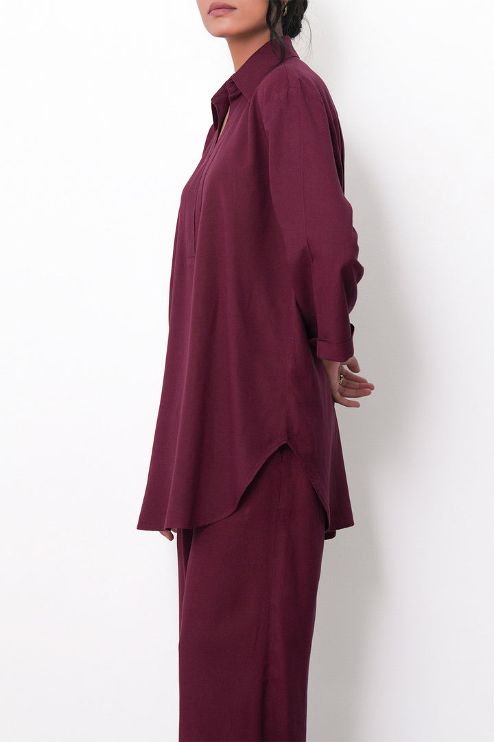 RELAXED COLLARED TOP