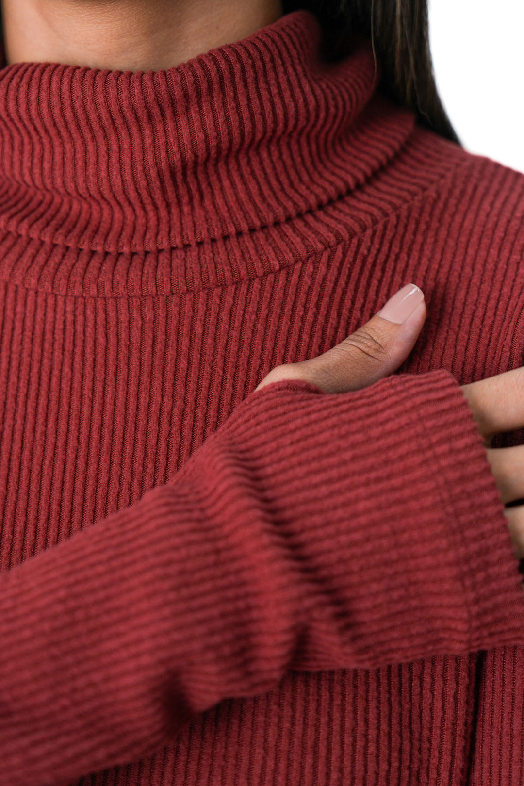 RUST SOFT KNIT PULLOVER