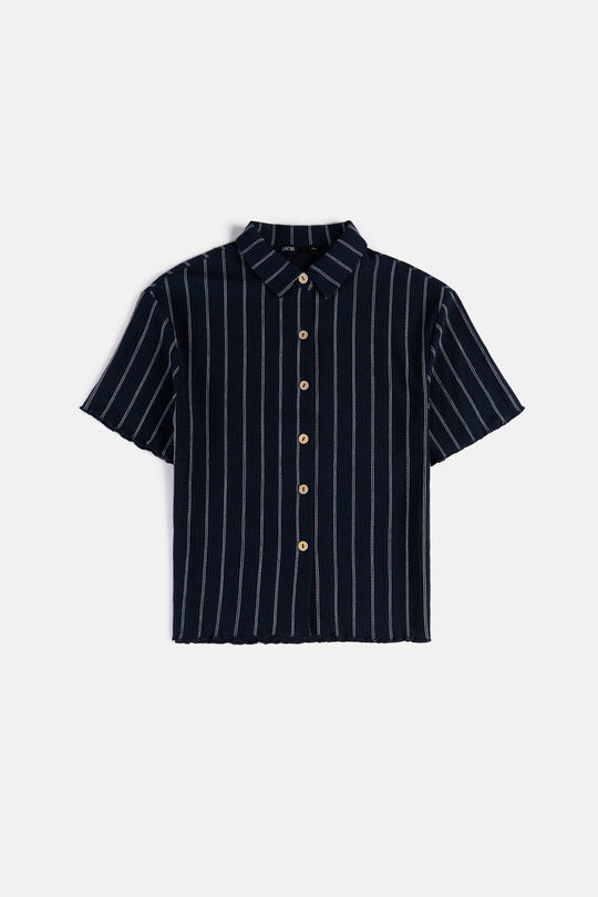 NAVY STRIPPED SHIRT