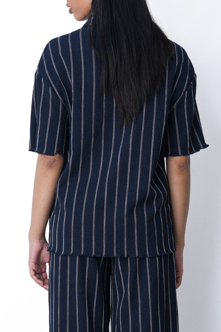 NAVY STRIPPED SHIRT
