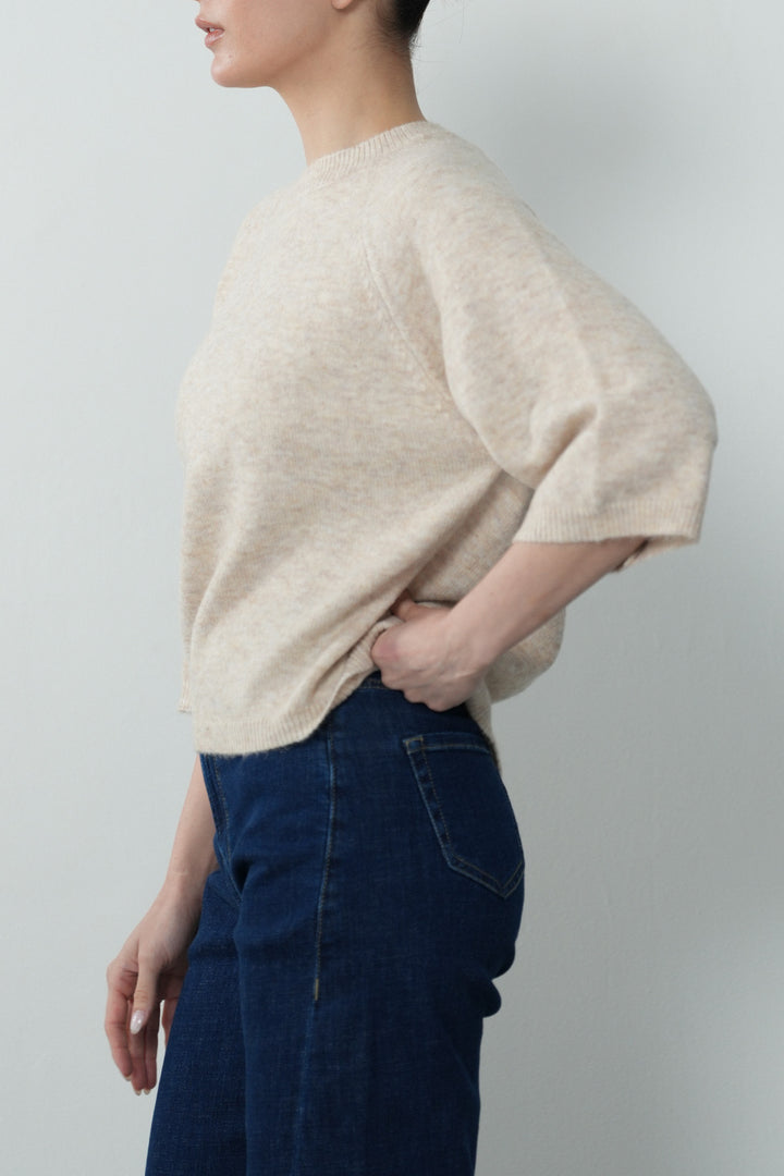 CROPPED CREW JUMPER