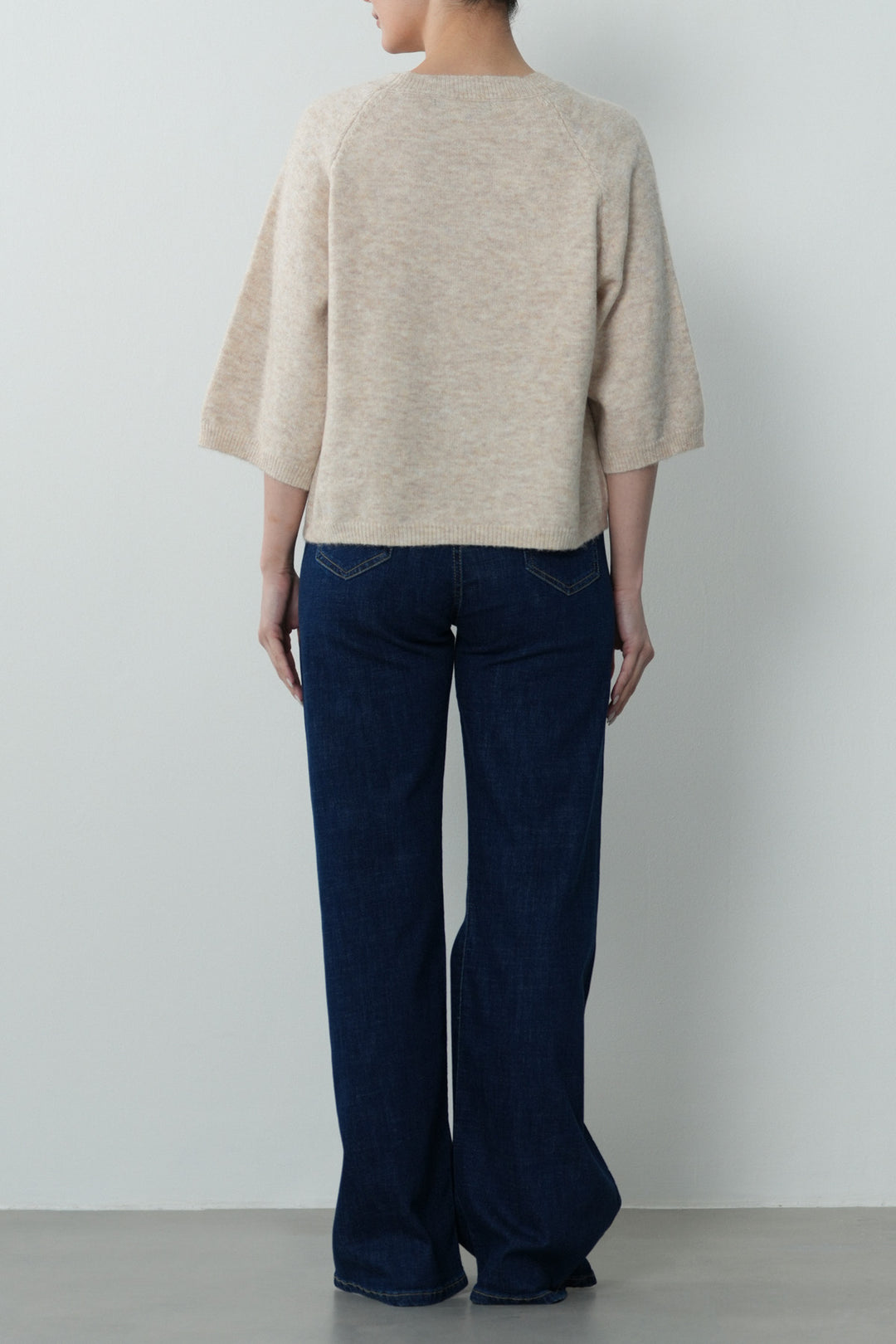 CROPPED CREW JUMPER