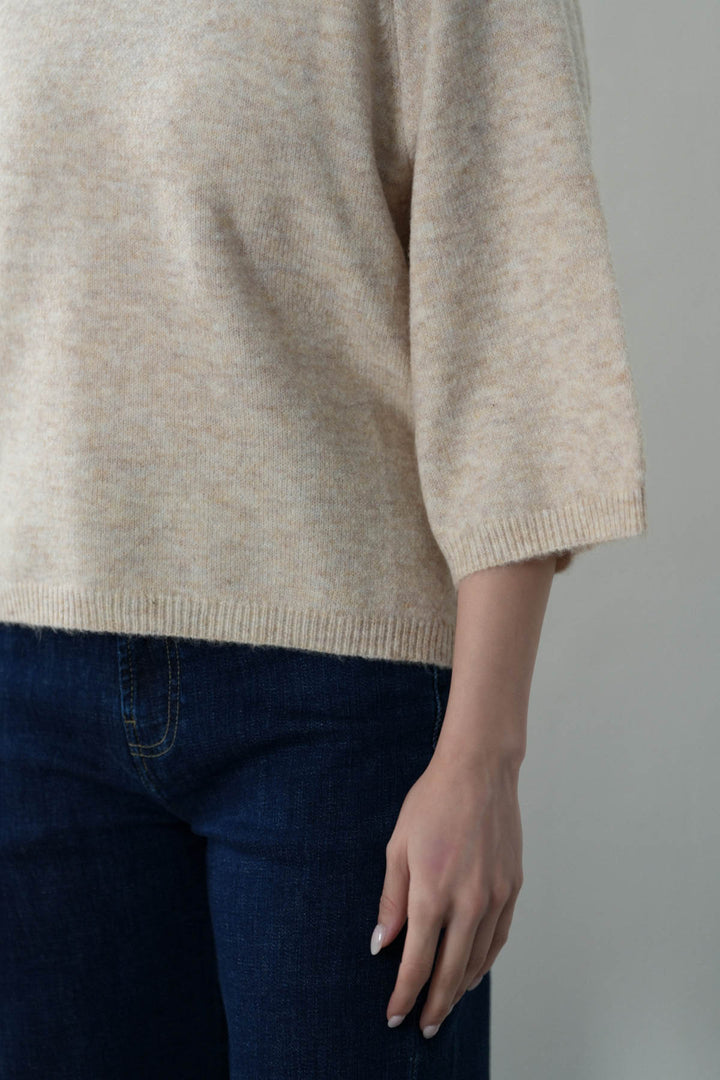 CROPPED CREW JUMPER