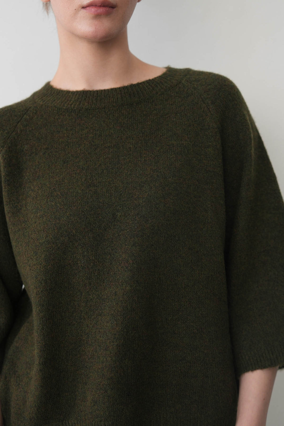 CROPPED CREW JUMPER