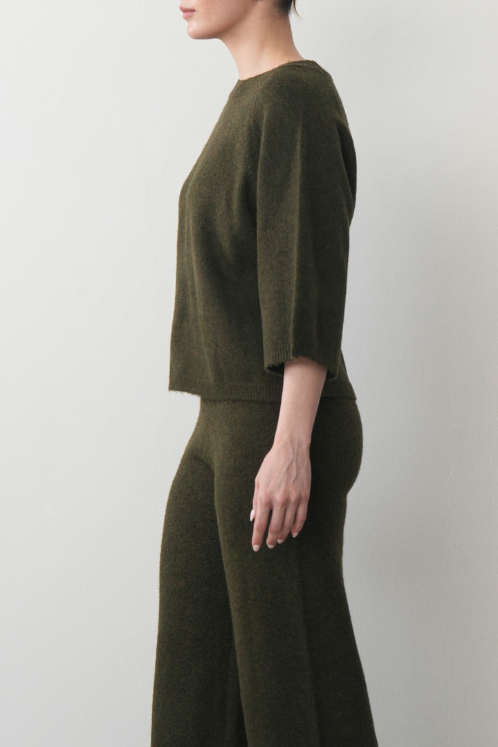 CROPPED CREW JUMPER
