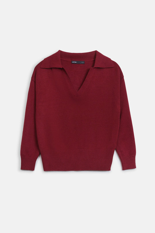 EASY POLO SWEATER