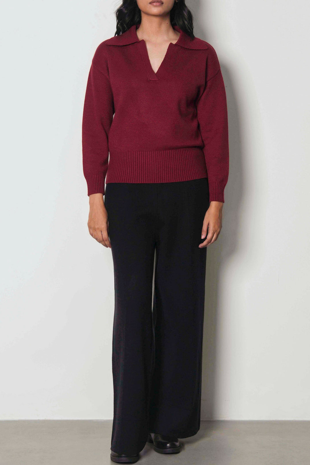 EASY POLO SWEATER