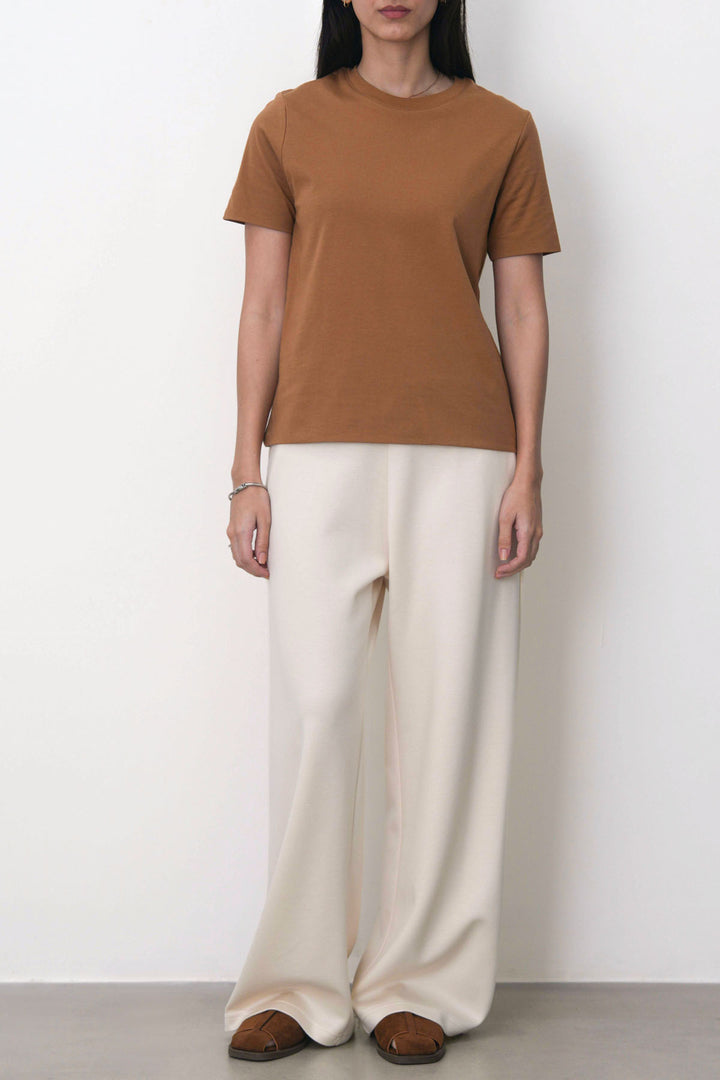 TAUPE BASIC CREW