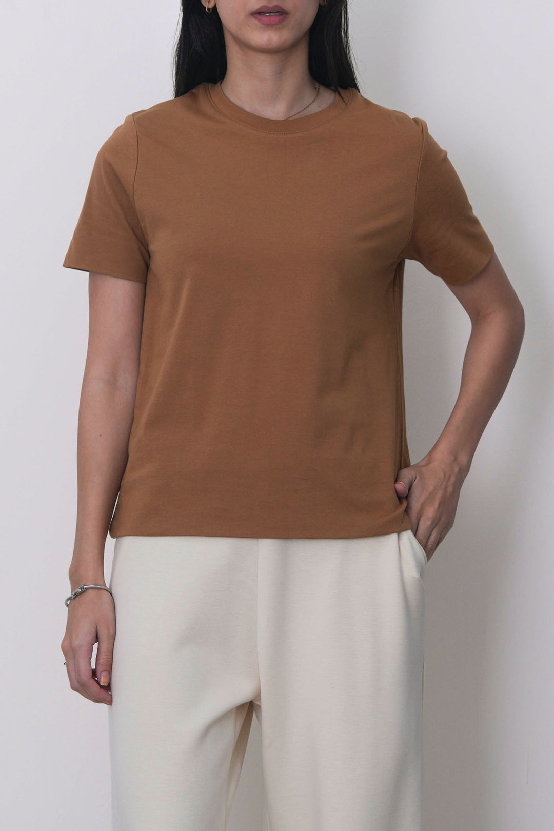TAUPE BASIC CREW