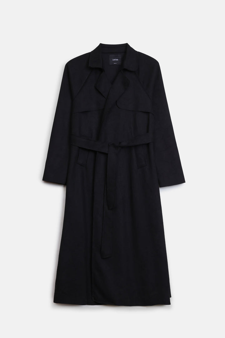 TRENCH SUEDETTE COAT