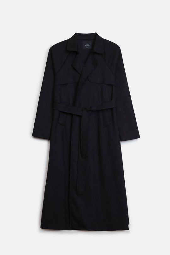TRENCH SUEDETTE COAT