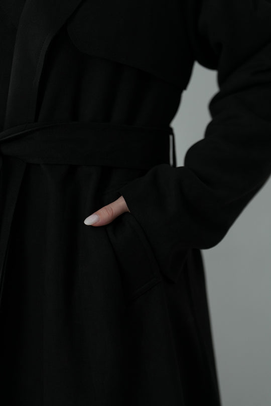 TRENCH SUEDETTE COAT