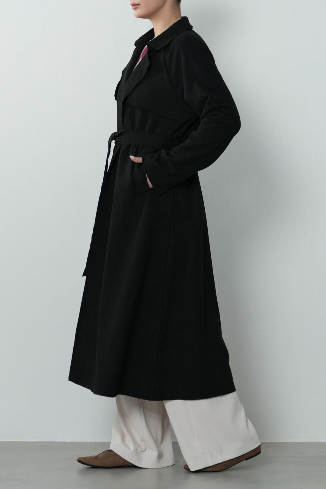 TRENCH SUEDETTE COAT