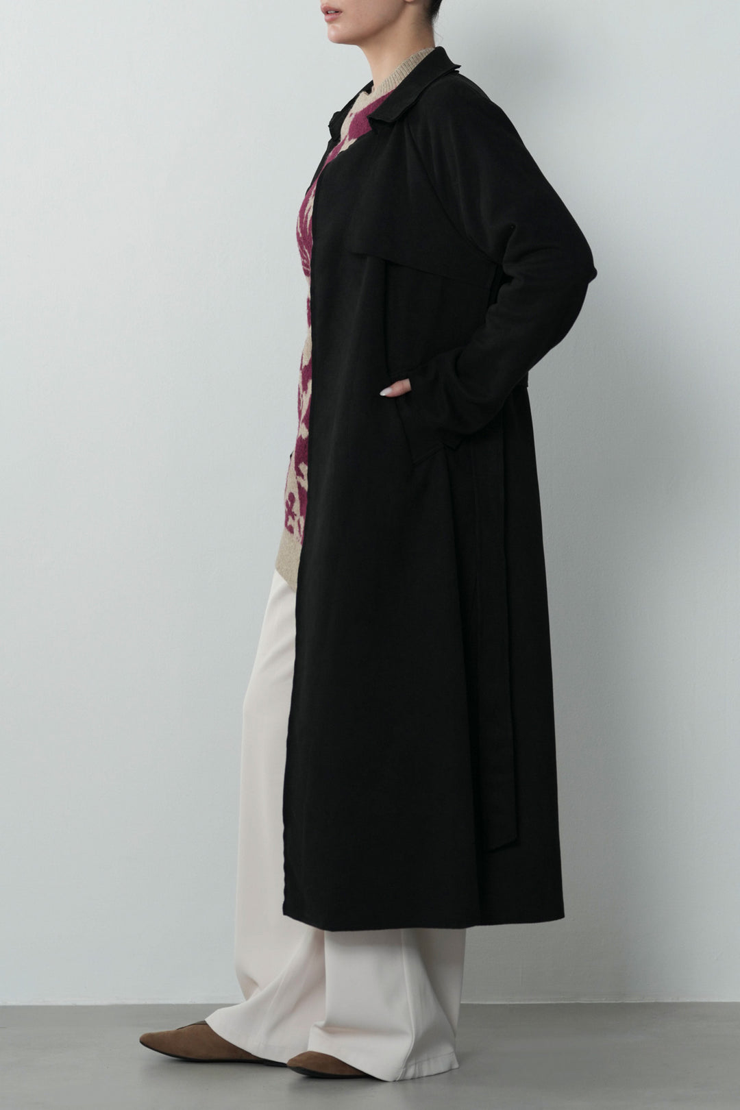TRENCH SUEDETTE COAT